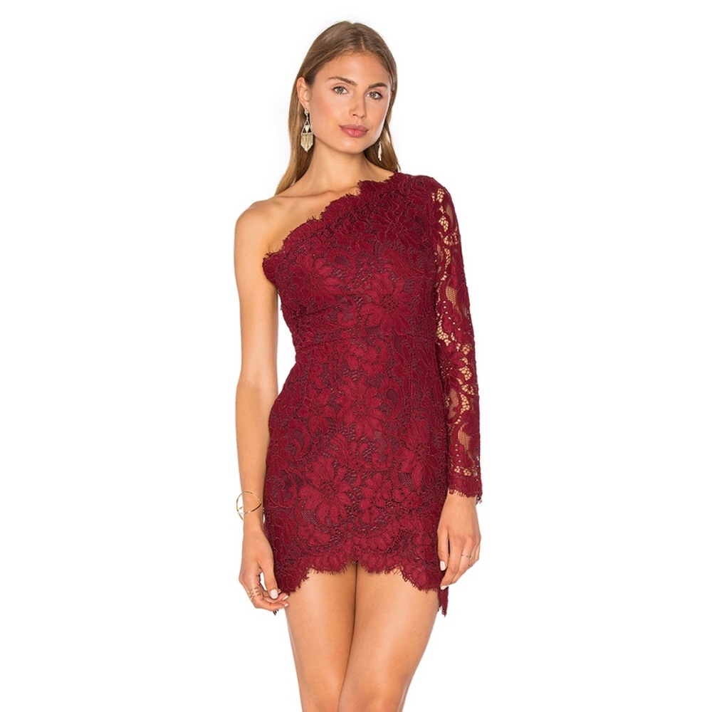 X by NBD Mia Burgundy Mini Dress Size 2 NWOT